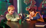 Kids playing with set.