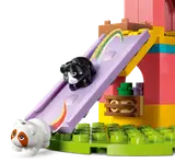 Guinea pigs on a slide.