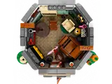 Overhead view of Hut interior