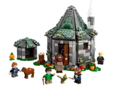 Hagrid's Hut with minifigures and creatures