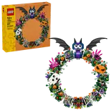 LEGO Halloween Wreath with box and specs.