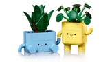 LEGO plants with swapped leaf tops.