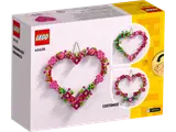 LEGO Heart Ornament set customization examples.