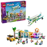 LEGO Friends airport set, box art and complete build.