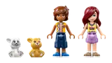 Mia, Paisley, and the two bunny figures.