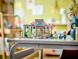 Assembled LEGO Heartlake City Cafe on display.