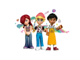Render of Liann, Autumn, and barista minifigures.
