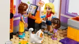 Minifigures at digital order desk.