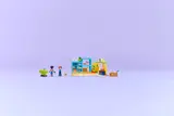 Distant view of complete LEGO Friends set.