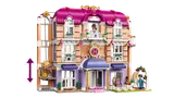 Hotel front with working elevator.