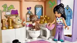 Bathroom interior with cats.