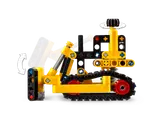 LEGO Technic 42163 bulldozer, side view, showing movement.