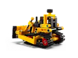 LEGO Technic 42163 bulldozer, angled rear view.