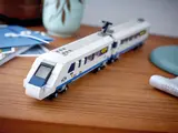 Close-up of train front.