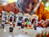 Close-up of hands playing with LEGO Potions.