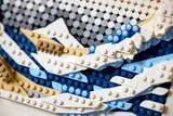 Close-up of LEGO Great Wave texture.
