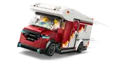 Camper Van speeding with minifigures.
