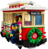 LEGO Holiday Tram close-up.