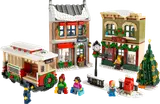 Full LEGO Holiday Main Street set display.