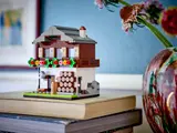 Alpine house on books.