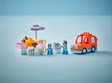 Full LEGO Duplo Bluey ice cream set display.
