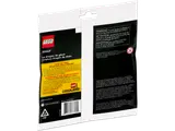 Back of LEGO polybag with warnings.