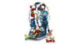Overhead angled view of LEGO Ferris Wheel.