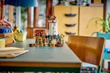 Lighthouse and Inn on desk.