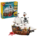 LEGO Creator Pirate Ship box and model.