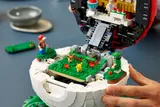 Opening the LEGO Poké Ball.