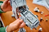 Close-up of LEGO AT-AT cockpit.