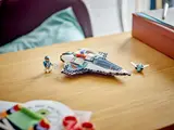 Complete spaceship set on table.