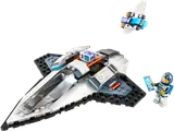 Spaceship, drone, minifigure.