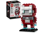 LEGO BrickHeadz Iron Man Mark V with product box.