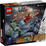Back of the LEGO set 76320 box, highlighting features.