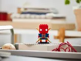 LEGO BrickHeadz Iron Spider-Man displayed on a shelf.