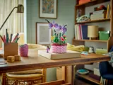 Set displayed in a room.