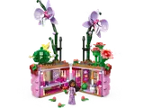 Flowerpot opens to reveal rooms.
