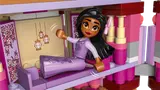Isabela relaxing in her room.