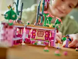 Child exploring interior details.
