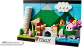 LEGO Italy Postcard model.