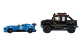LEGO Land Rover and Jaguar side view.