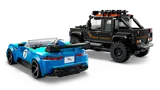 LEGO Land Rover and Jaguar rear view.