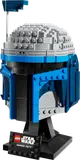 LEGO Jango Fett Helmet on stand, angled.