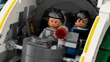 Minifigures in cockpit close-up.