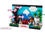 LEGO Japan postcard model with iconic landmarks.