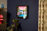 Set on a dark wall