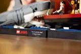 LEGO Jaws display plaque with Chief Brody quote.