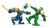 Mechs in mid-battle.