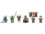 Jay's Titan Mech minifigure lineup.